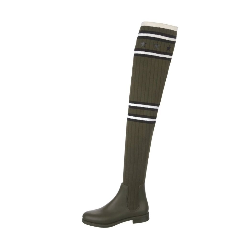 GIVENCHY Printed Over the Knee Thigh High Sock Boots Size: 6.5
